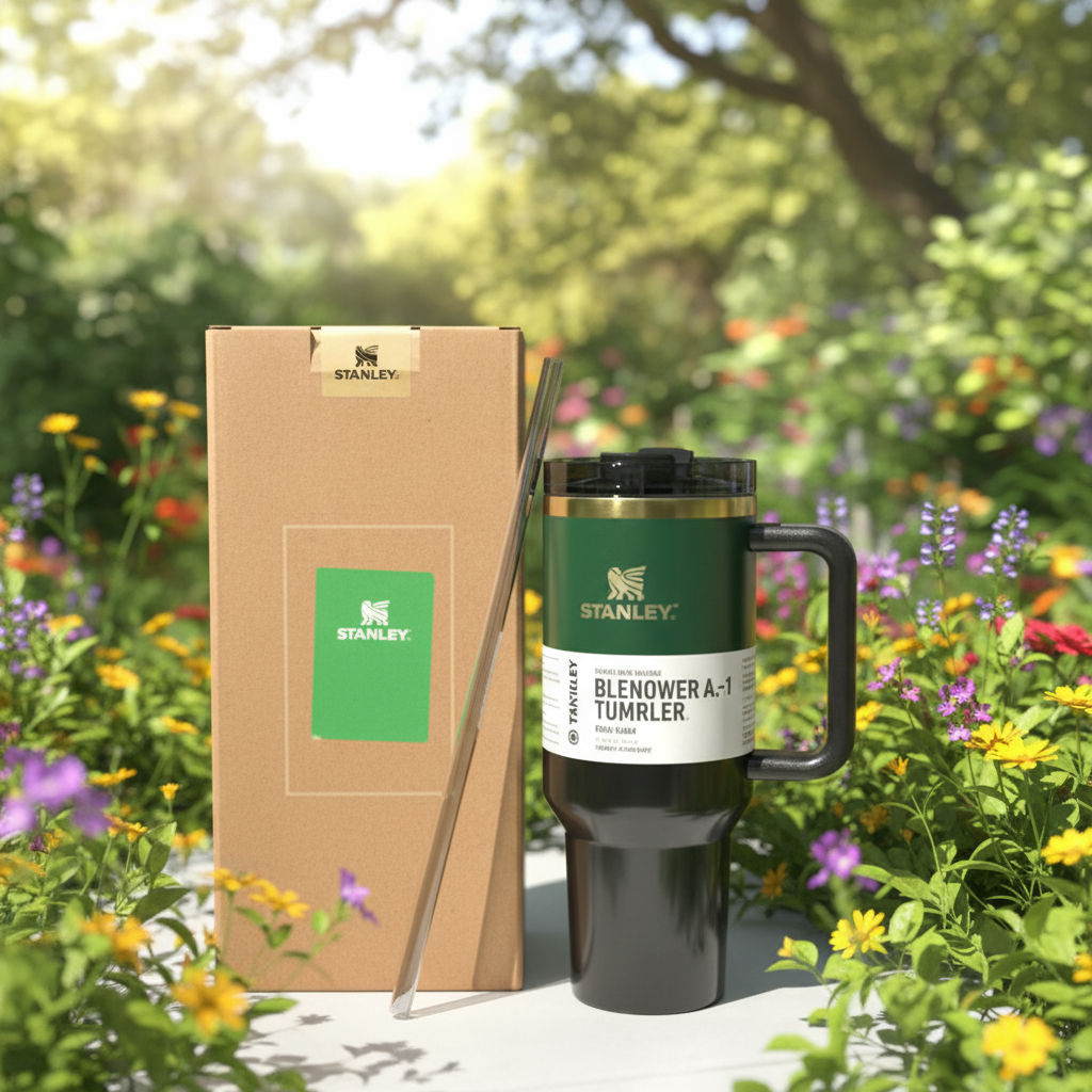 Stanley x Wicked 40 oz FlowState™ Tumbler – Elphaba Green Limited Edition Stainless Steel Cup with Handle & Straw