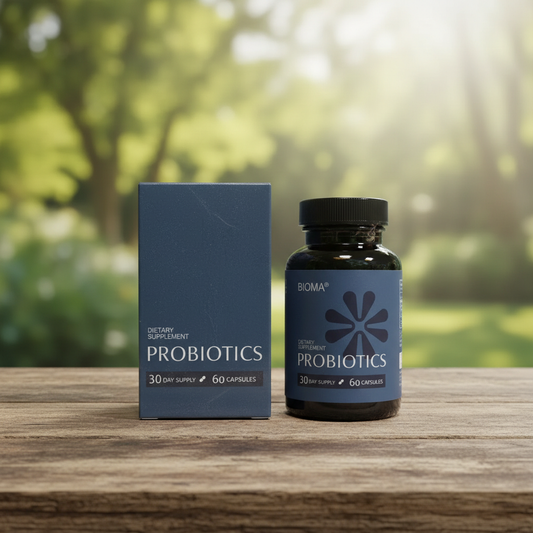 Bioma Probiotics for Digestive Health 3-in-1 Gut Health Formula 60 Caps |5/28|
