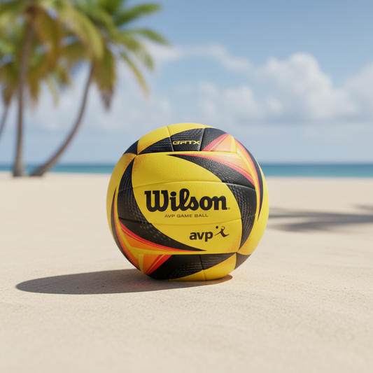 Wilson AVP OPTX Beach Volleyball – Official Tour Match Ball Black/Yellow