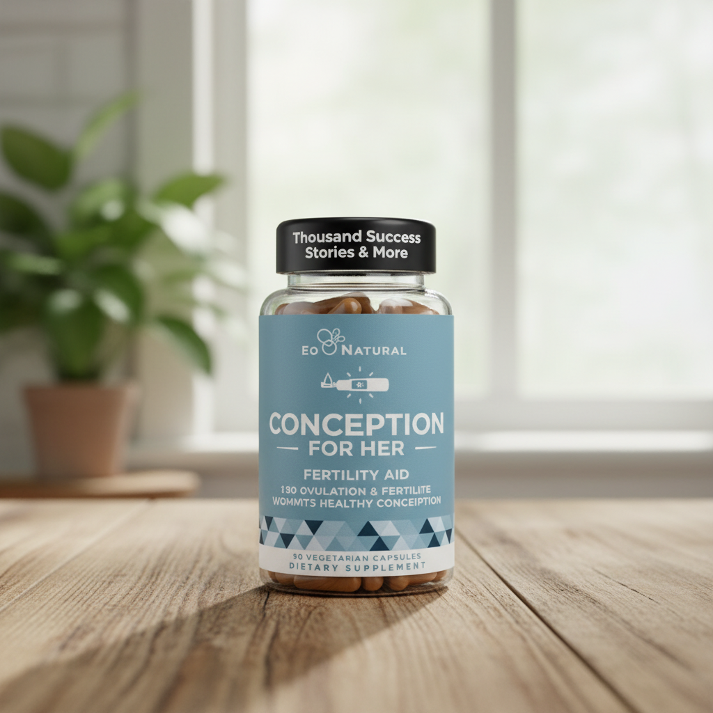Conception for Her Fertility Supplements for Women – Supports Ovulation, Hormonal Balance & Reproductive Health | Prenatal Fertility Vitamins