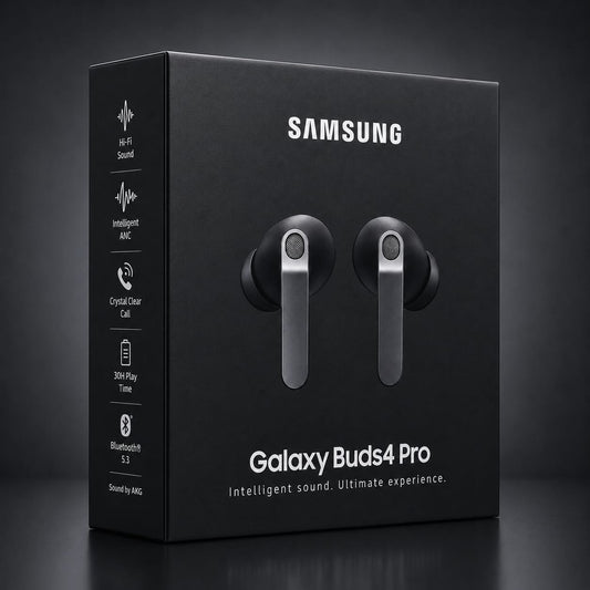 Samsung Galaxy Buds4 Pro True Wireless Earbuds – New Sealed – Pink Gold – Premium Bluetooth Earbuds