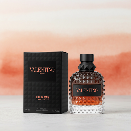 Valentino Uomo Born In Roma Coral Fantasy Eau de Toilette – 3.4 fl oz (100ml) Men's Luxury Fragrance