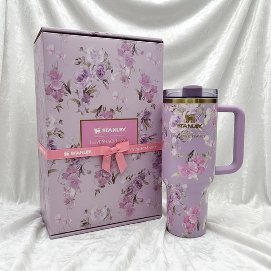 Stanley X Love Shack Fancy Cup 40 oz - Happy Thoughts Quencher Rosa Beaux Purple