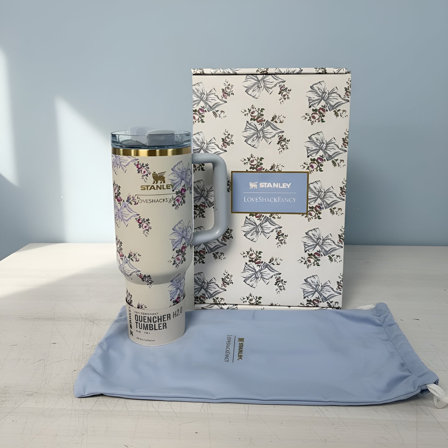 Stanley x LoveShackFancy Holiday Quencher Tumbler