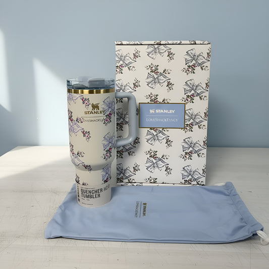 Stanley x LoveShackFancy Holiday Quencher Tumbler