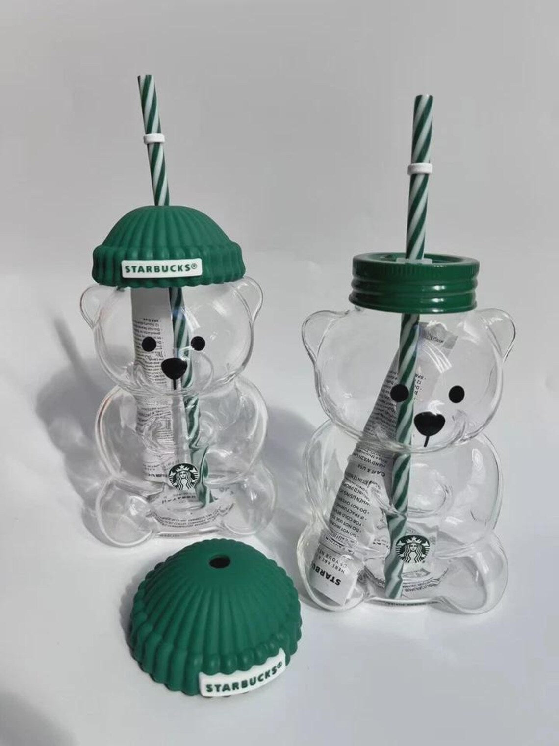 Starbucks Bearista Limited Edition Glass Cold Cup – Viral Bear‑Shaped Drinkware