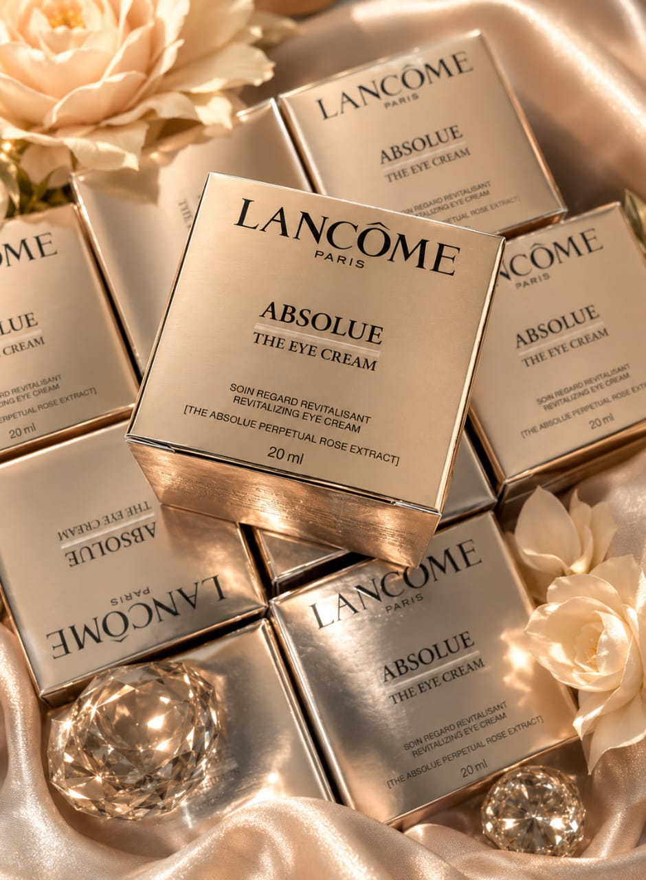 lancome absolue eye cream anti aging grand rose luxury skincare puffiness wrinkles travel size 5ml