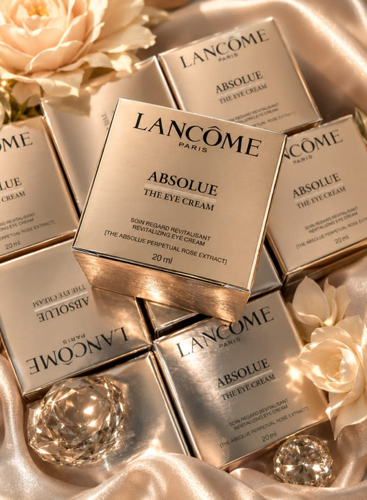 lancome absolue eye cream anti aging grand rose luxury skincare puffiness wrinkles travel size 5ml