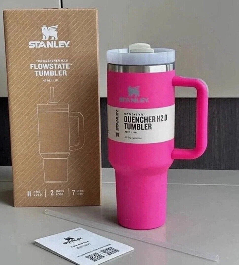 Stanley 40oz Quencher H2.0 Tumbler – Camelia Rose Red